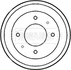 Borg & Beck BBR7136 - Tamburo freno autozon.pro