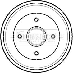 Borg & Beck BBR7138 - Tamburo freno autozon.pro