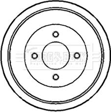 Borg & Beck BBR7133 - Tamburo freno autozon.pro