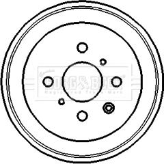 Borg & Beck BBR7120 - Tamburo freno autozon.pro