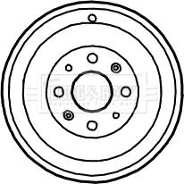 Borg & Beck BBR7122 - Tamburo freno autozon.pro