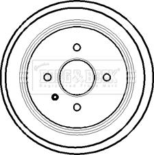 Borg & Beck BBR7127 - Tamburo freno autozon.pro