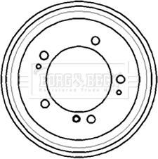 Borg & Beck BBR7170 - Tamburo freno autozon.pro