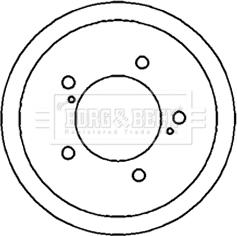 Borg & Beck BBR7178 - Tamburo freno autozon.pro