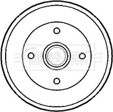 Borg & Beck BBR7173 - Tamburo freno autozon.pro