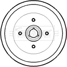 Borg & Beck BBR7172 - Tamburo freno autozon.pro
