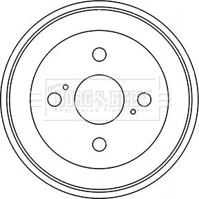 Borg & Beck BBR7246 - Tamburo freno autozon.pro