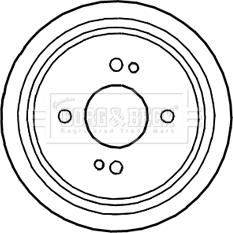 Borg & Beck BBR7241 - Tamburo freno autozon.pro