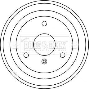 Borg & Beck BBR7248 - Tamburo freno autozon.pro