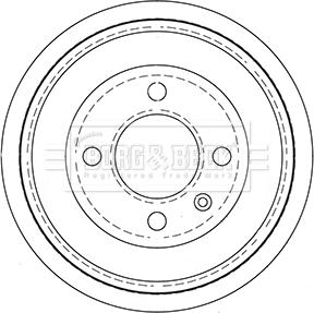 Borg & Beck BBR7256 - Tamburo freno autozon.pro