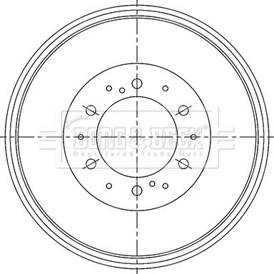 Borg & Beck BBR7251 - Tamburo freno autozon.pro