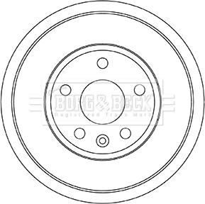 Borg & Beck BBR7258 - Tamburo freno autozon.pro