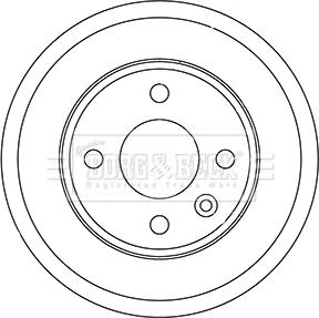 Borg & Beck BBR7257 - Tamburo freno autozon.pro