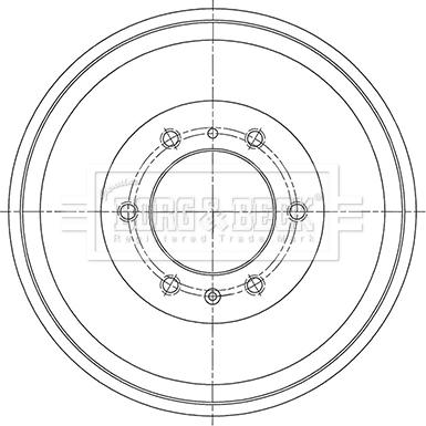 Borg & Beck BBR7265 - Tamburo freno autozon.pro