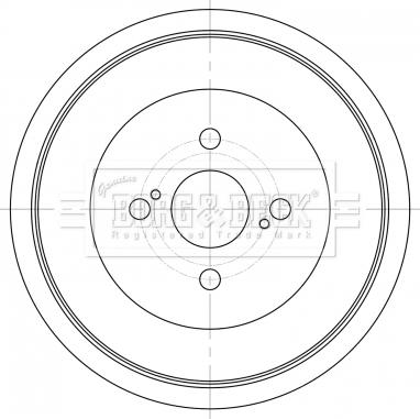 Borg & Beck BBR7262 - Tamburo freno autozon.pro