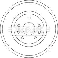 Borg & Beck BBR7211 - Tamburo freno autozon.pro