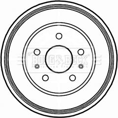 Borg & Beck BBR7212 - Tamburo freno autozon.pro