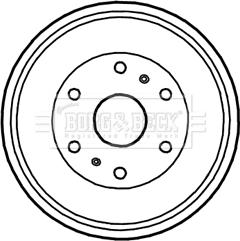 Borg & Beck BBR7234 - Tamburo freno autozon.pro