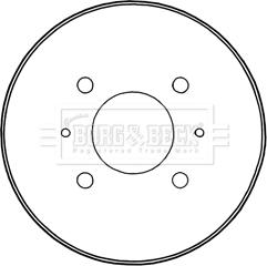 Borg & Beck BBR7235 - Tamburo freno autozon.pro