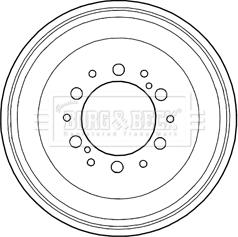 Borg & Beck BBR7232 - Tamburo freno autozon.pro