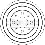 Borg & Beck BBR7237 - Tamburo freno autozon.pro