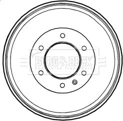 Borg & Beck BBR7229 - Tamburo freno autozon.pro