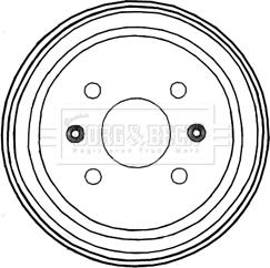 Borg & Beck BBR7228 - Tamburo freno autozon.pro