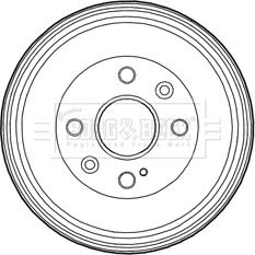 Borg & Beck BBR7223 - Tamburo freno autozon.pro