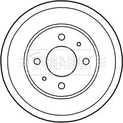 Borg & Beck BBR7222 - Tamburo freno autozon.pro