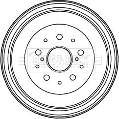 Borg & Beck BBR7227 - Tamburo freno autozon.pro