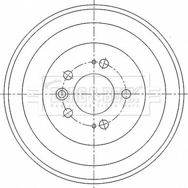 Borg & Beck BBR7275 - Tamburo freno autozon.pro