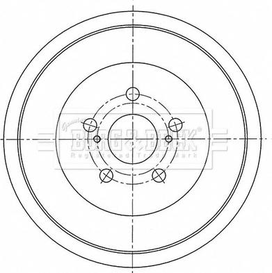 Borg & Beck BBR7276 - Tamburo freno autozon.pro