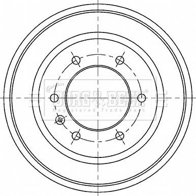 Borg & Beck BBR7272 - Tamburo freno autozon.pro