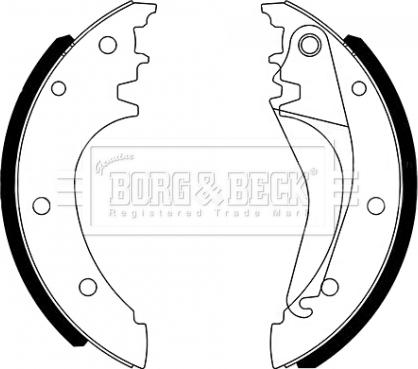 Borg & Beck BBS6494 - Kit ganasce, Freno stazionamento autozon.pro