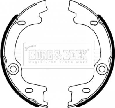 Borg & Beck BBS6496 - Kit ganasce, Freno stazionamento autozon.pro