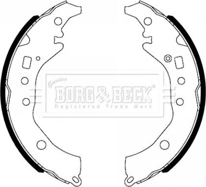 Borg & Beck BBS6493 - Kit ganasce freno autozon.pro