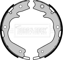 Borg & Beck BBS6468 - Kit ganasce, Freno stazionamento autozon.pro