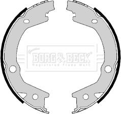 Borg & Beck BBS6406 - Kit ganasce, Freno stazionamento autozon.pro