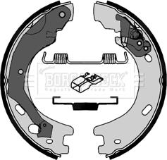 Borg & Beck BBS6412 - Kit ganasce, Freno stazionamento autozon.pro