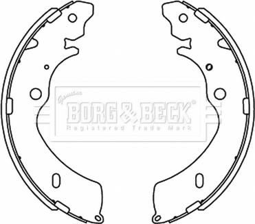 Borg & Beck BBS6505 - Kit ganasce freno autozon.pro