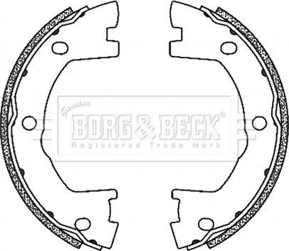 Borg & Beck BBS6503 - Kit ganasce, Freno stazionamento autozon.pro