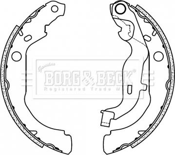 Borg & Beck BBS6507 - Kit ganasce freno autozon.pro