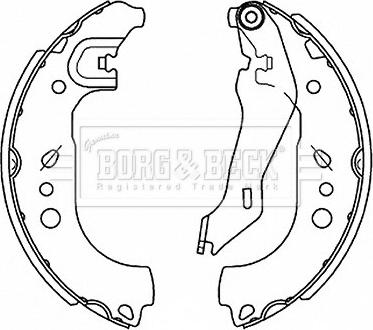 Borg & Beck BBS6514 - Kit ganasce freno autozon.pro