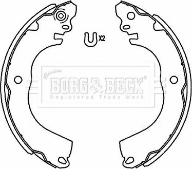 Borg & Beck BBS6516 - Kit ganasce freno autozon.pro