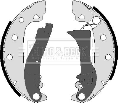 Borg & Beck BBS6095 - Kit ganasce freno autozon.pro