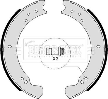 Borg & Beck BBS6049 - Kit ganasce freno autozon.pro