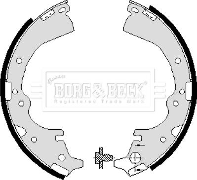 Borg & Beck BBS6040 - Kit ganasce freno autozon.pro