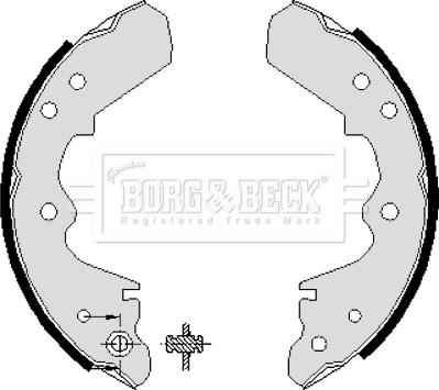 Borg & Beck BBS6042 - Kit ganasce freno autozon.pro