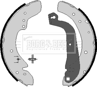 Borg & Beck BBS6059 - Kit ganasce freno autozon.pro