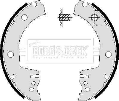 Borg & Beck BBS6061 - Kit ganasce freno autozon.pro